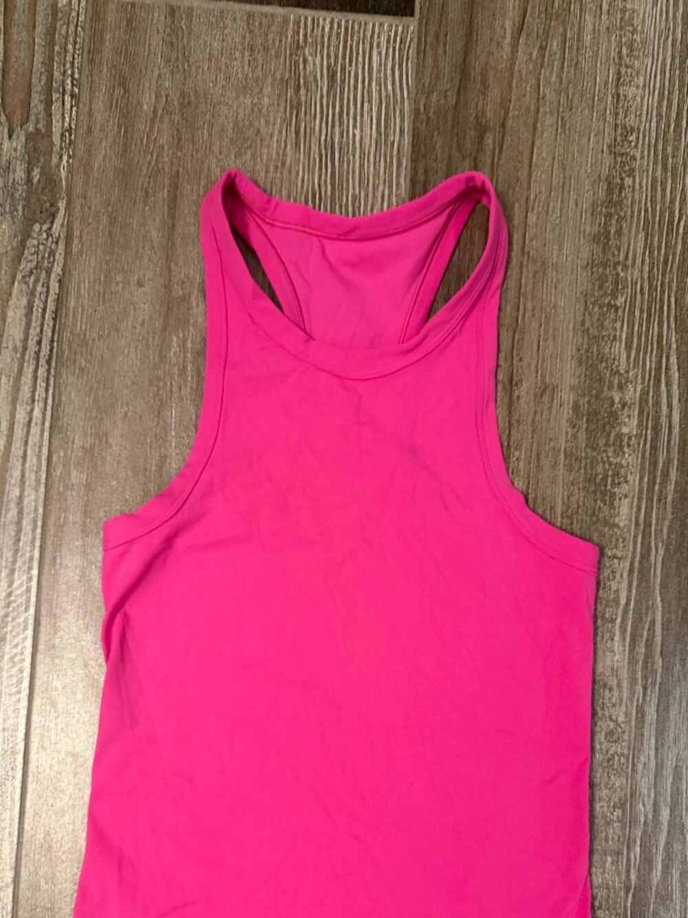Lululemon Align waist length tank in bright pink size 6